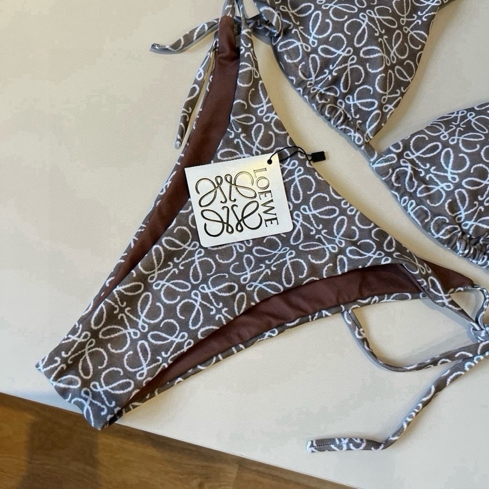 Loewe Patterned Brown Bikini - image 2